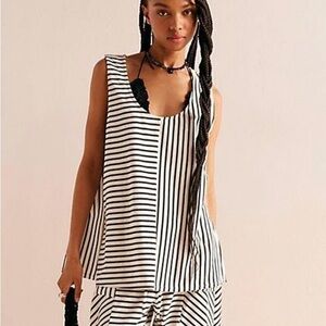 NWOT FP Beach Julie Striped Tunic